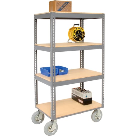Global Industrial Boltless Shelf Truck, Steel, 48 in L, 24 in W, 68 in H 585424
